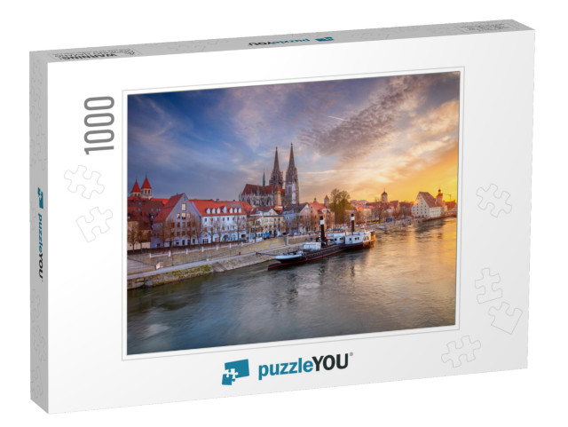 Regensburg. Cityscape Image of Regensburg, Germany During... Jigsaw Puzzle with 1000 pieces