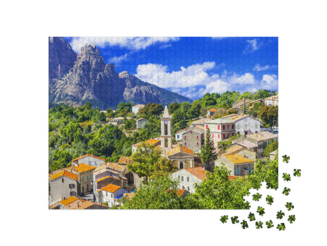 Evisa -Pictorial Mountain Village in Corsica... Jigsaw Puzzle with 1000 pieces