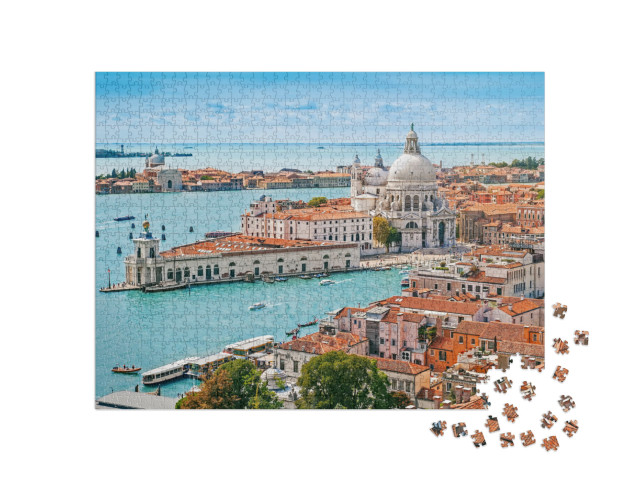 Panoramic Aerial Cityscape of Venice with Santa Maria Del... Jigsaw Puzzle with 1000 pieces