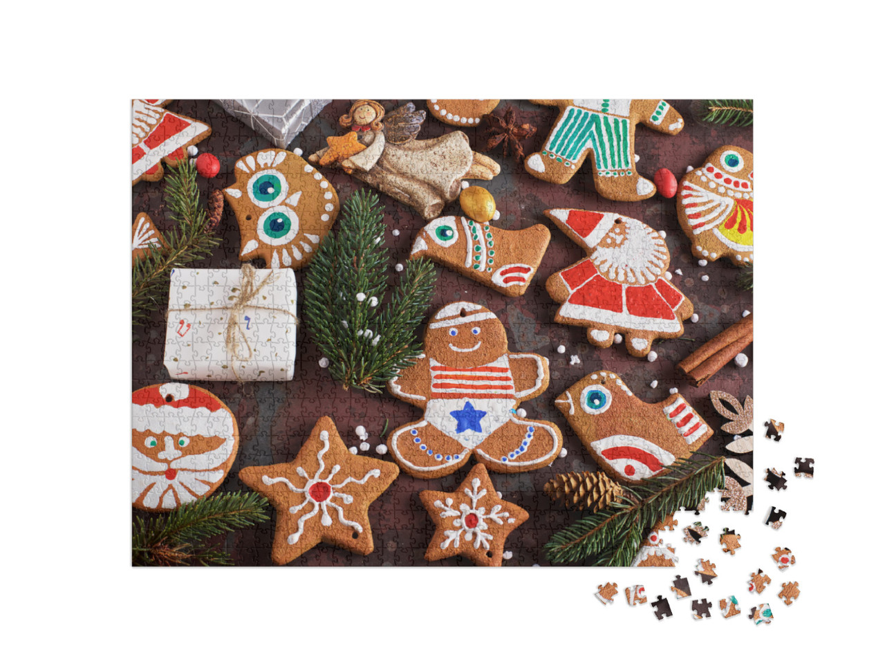 Homemade Christmas Cookies, Gifts & Various Decorations o... Jigsaw Puzzle with 1000 pieces