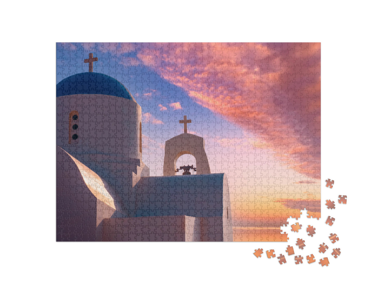 Cyprus. Protaras. Pernera. Fragment of the Church of St... Jigsaw Puzzle with 1000 pieces