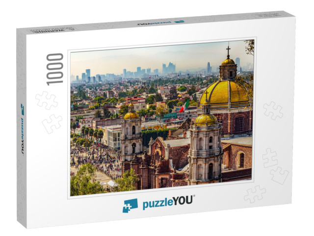 Mexico. Basilica of Our Lady of Guadalupe. Cupolas of the... Jigsaw Puzzle with 1000 pieces