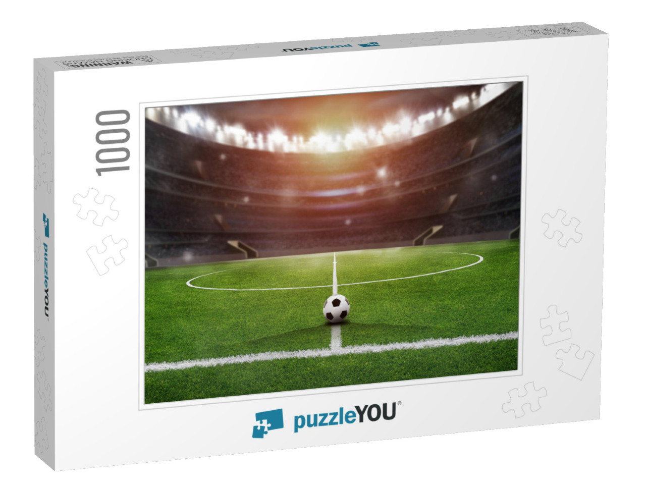 Soccer Ball in the Stadium... Jigsaw Puzzle with 1000 pieces