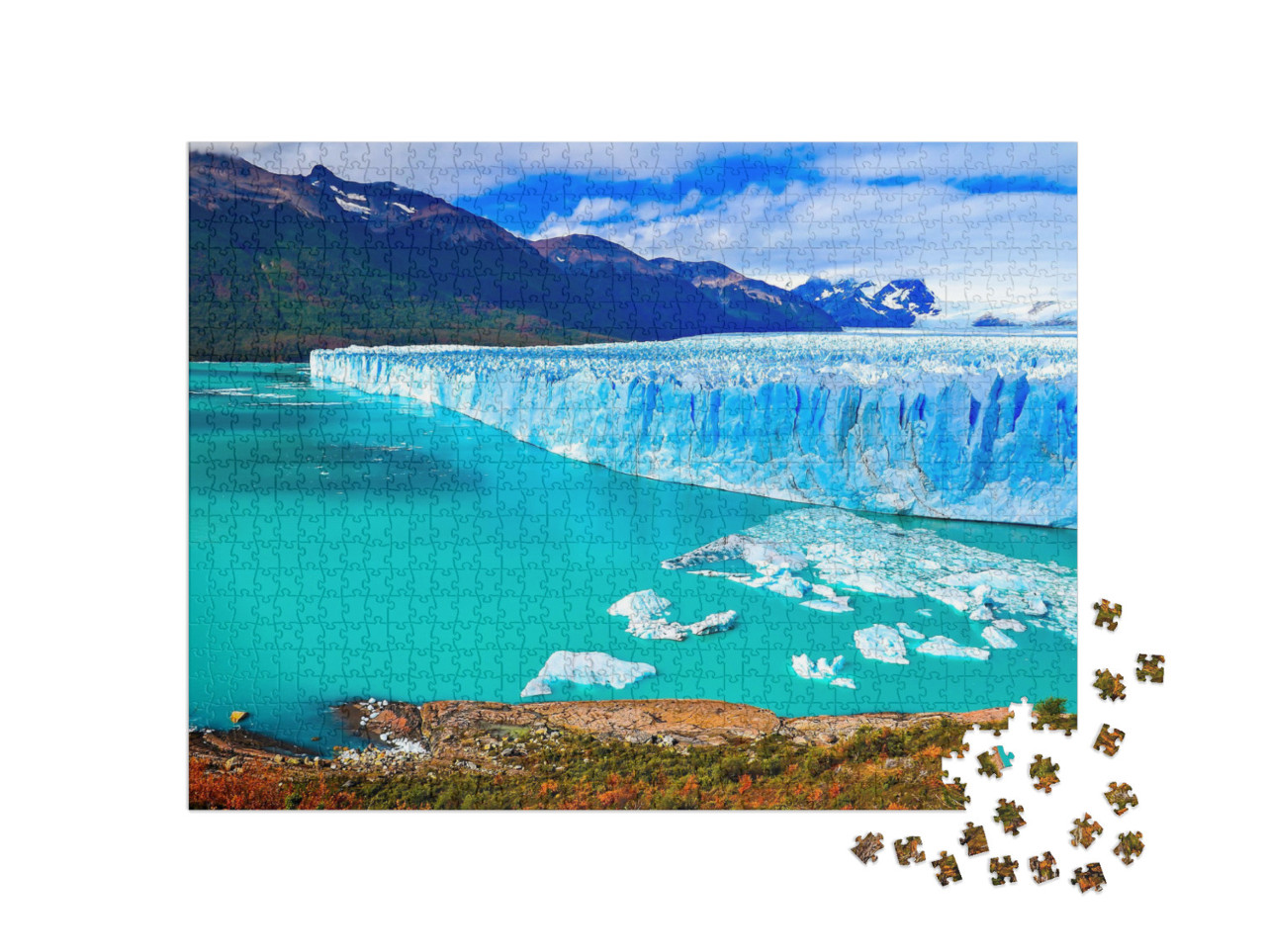 Perito Moreno Glacier in Patagonia, Argentina... Jigsaw Puzzle with 1000 pieces