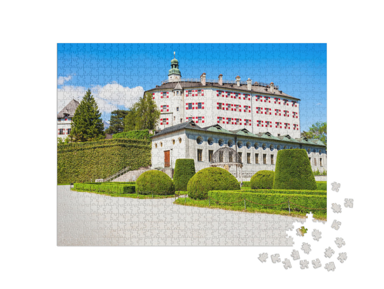 Ambras Castle or Schloss Ambras Innsbruck is a Castle & P... Jigsaw Puzzle with 1000 pieces