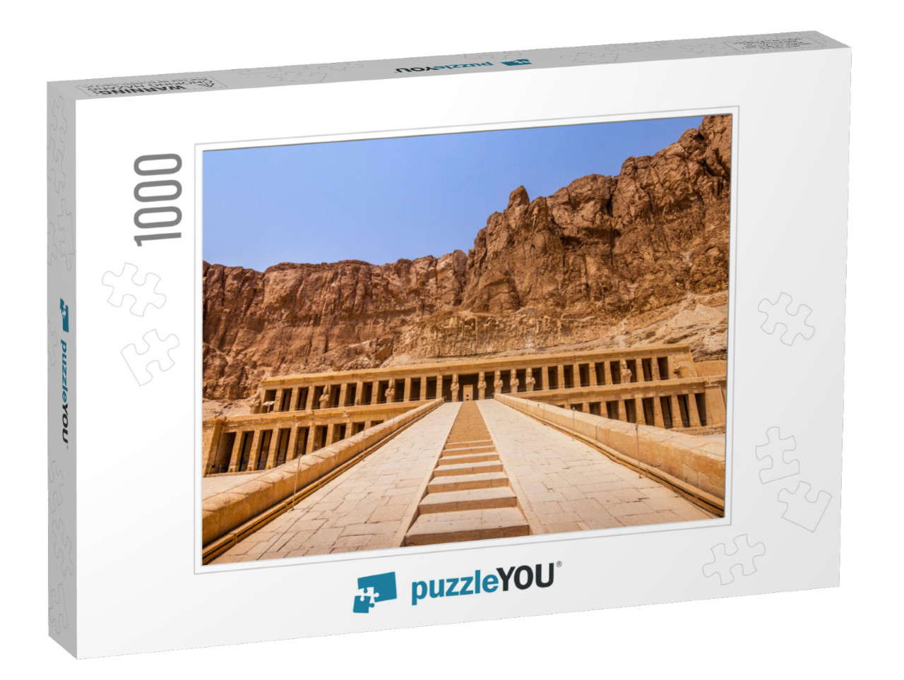 Exploring Egypt - Mortuary Temple of Hatshepsut - Main En... Jigsaw Puzzle with 1000 pieces