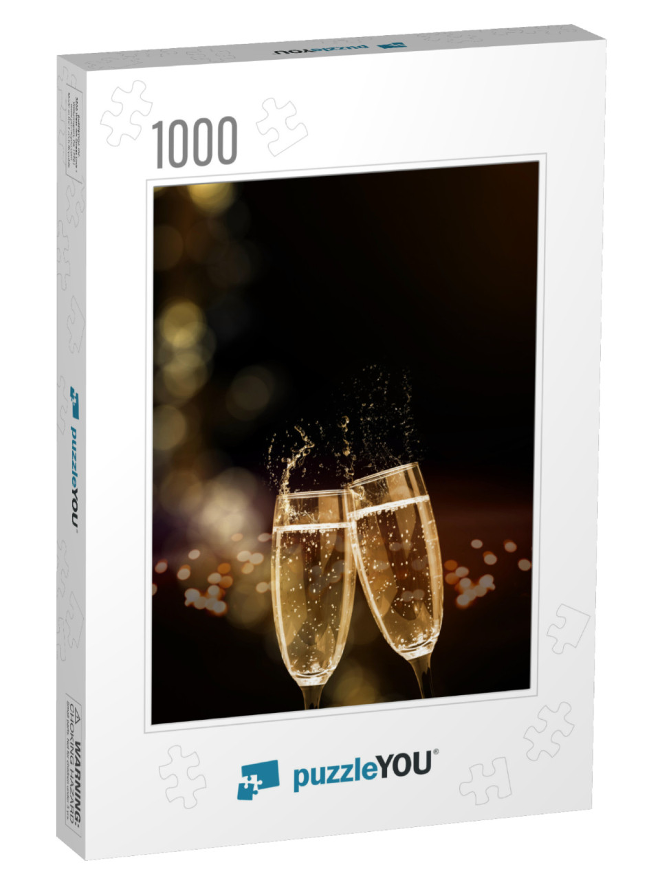 Sparkling Wine, Champagne, Glasses, New Years Eve... Jigsaw Puzzle with 1000 pieces