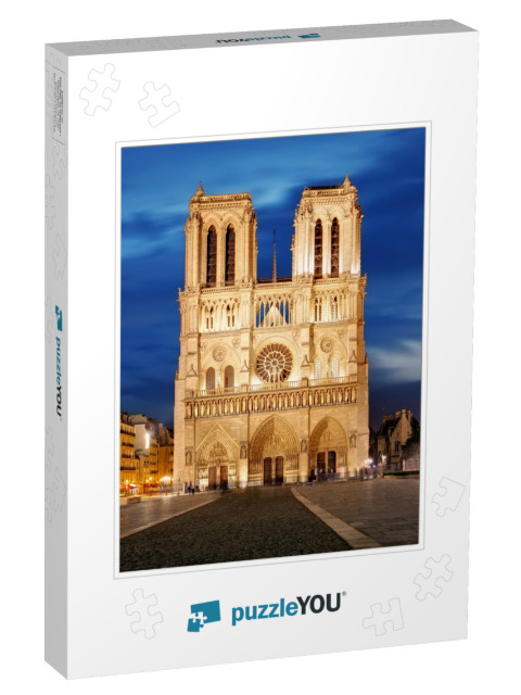 Notre Dame in Paris, France... Jigsaw Puzzle