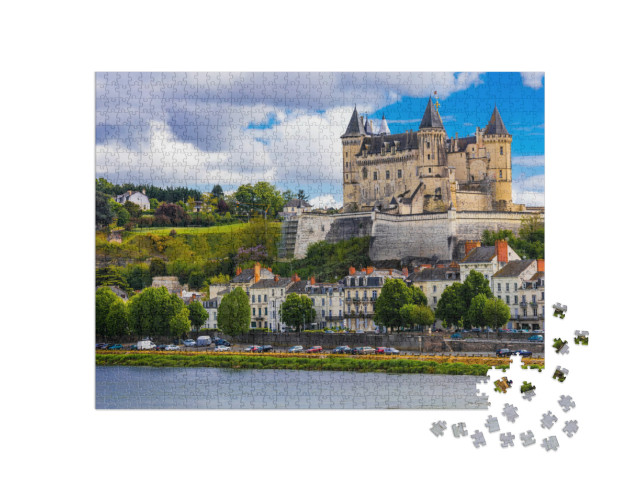 Great Medieval Castles of Loire Valley - Beautiful Saumur... Jigsaw Puzzle with 1000 pieces