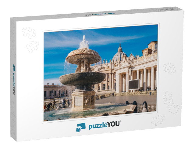 Vatican City, Rome, Saint Peters Basilica in St. Peters S... Jigsaw Puzzle