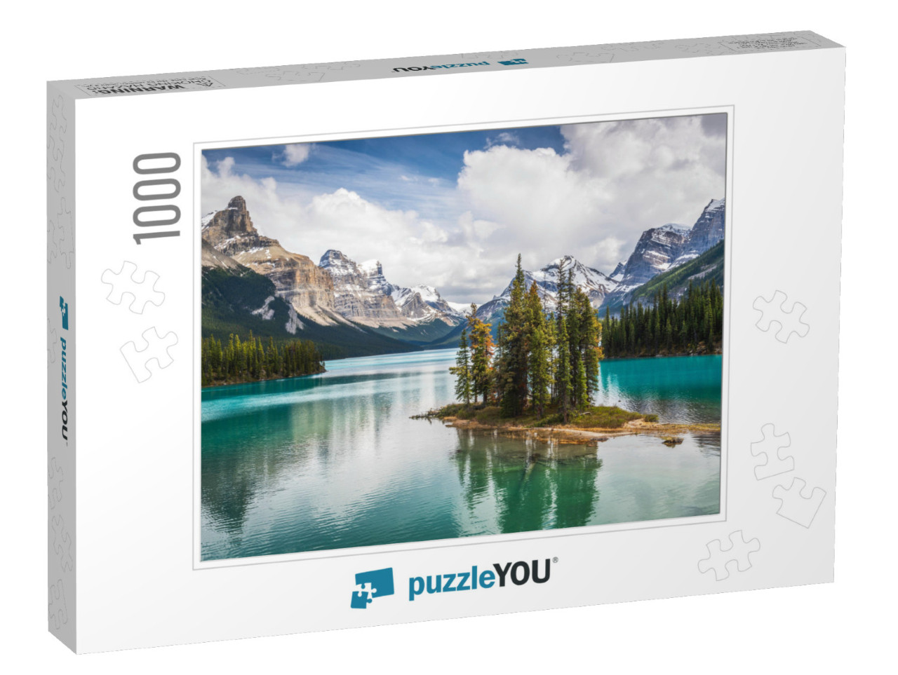 The Famous Spirit Island of Maligne Lake in Jasper Nation... Jigsaw Puzzle with 1000 pieces