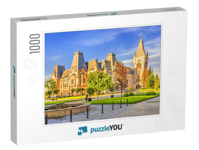 Cultural Palace Iasi in Central Square in Iasi Town, Mold... Jigsaw Puzzle with 1000 pieces