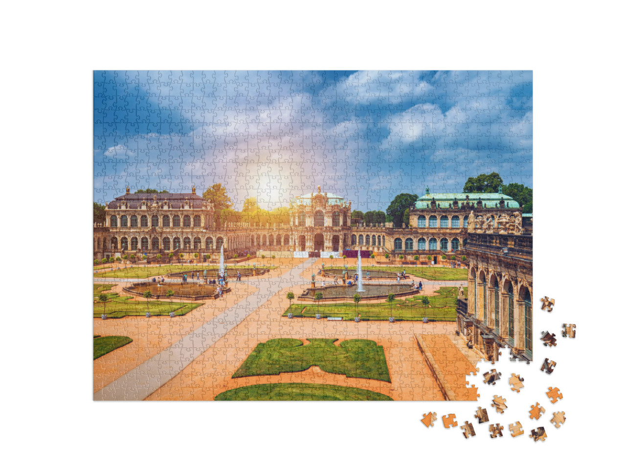 Famous Zwinger Palace Der Dresdner Zwinger Art Gallery of... Jigsaw Puzzle with 1000 pieces