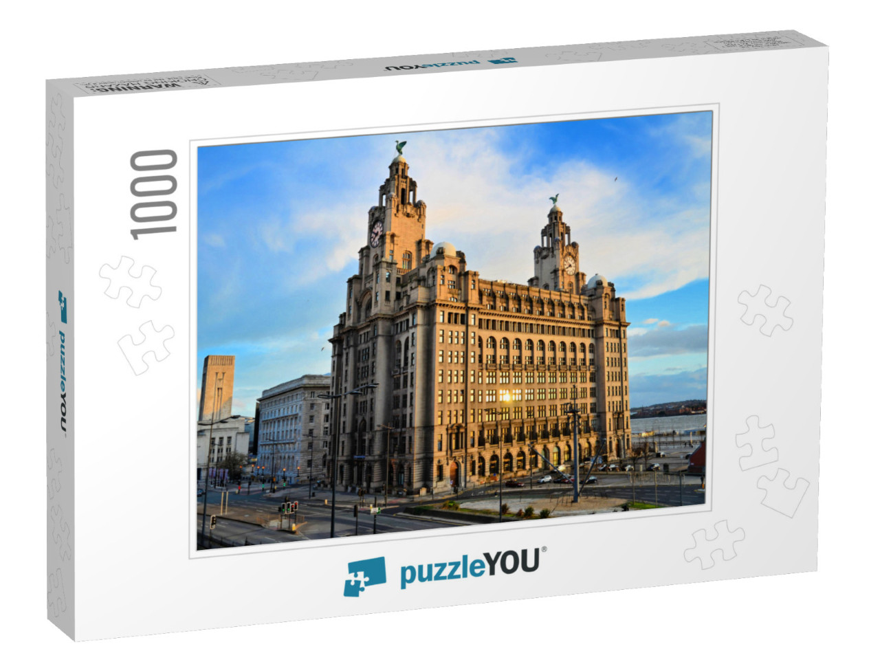 The Royal Liver Building on the Pierhead At Liverpool... Jigsaw Puzzle with 1000 pieces