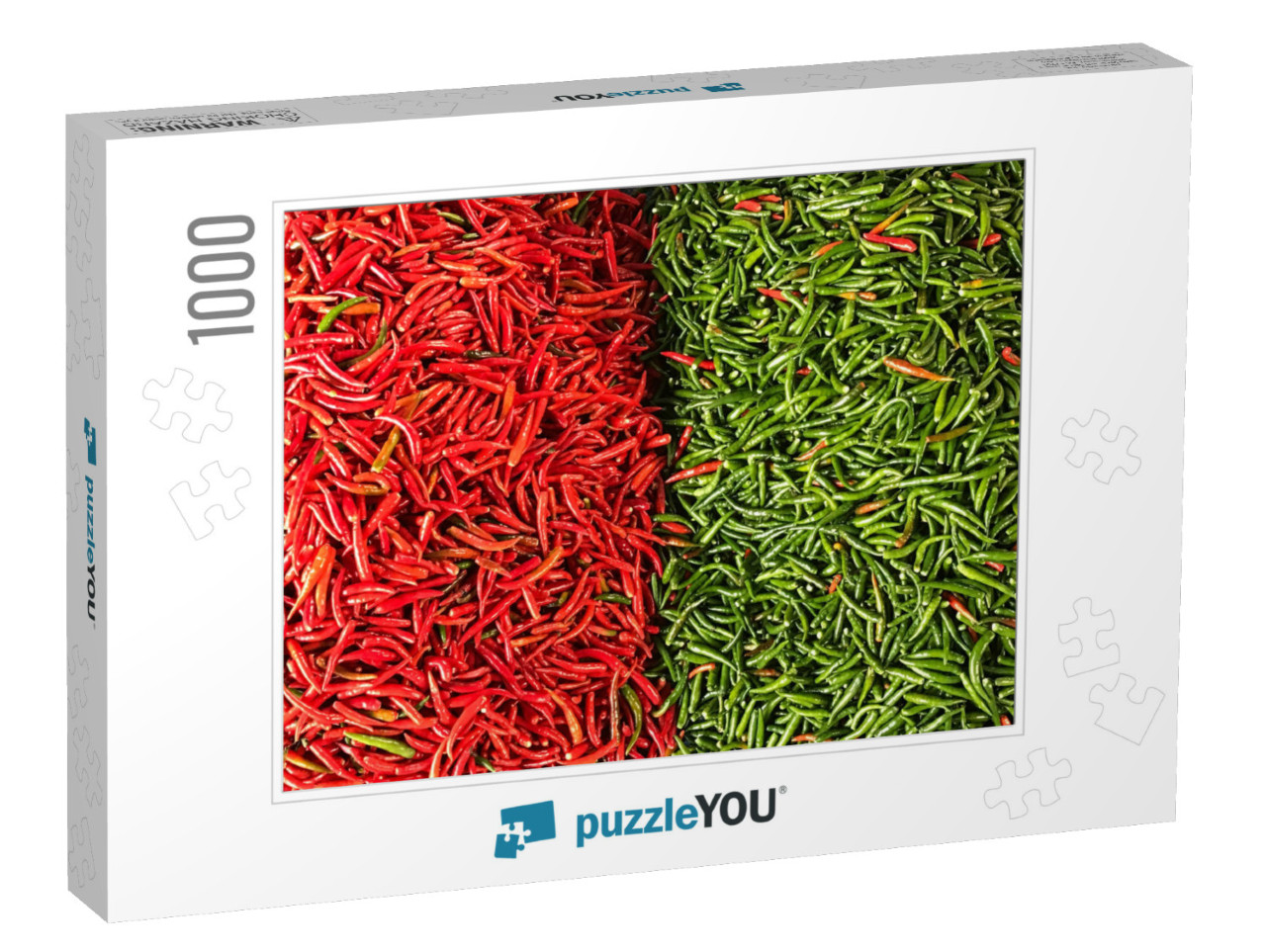 Red Chili Pepper & Green Chili Pepper... Jigsaw Puzzle with 1000 pieces