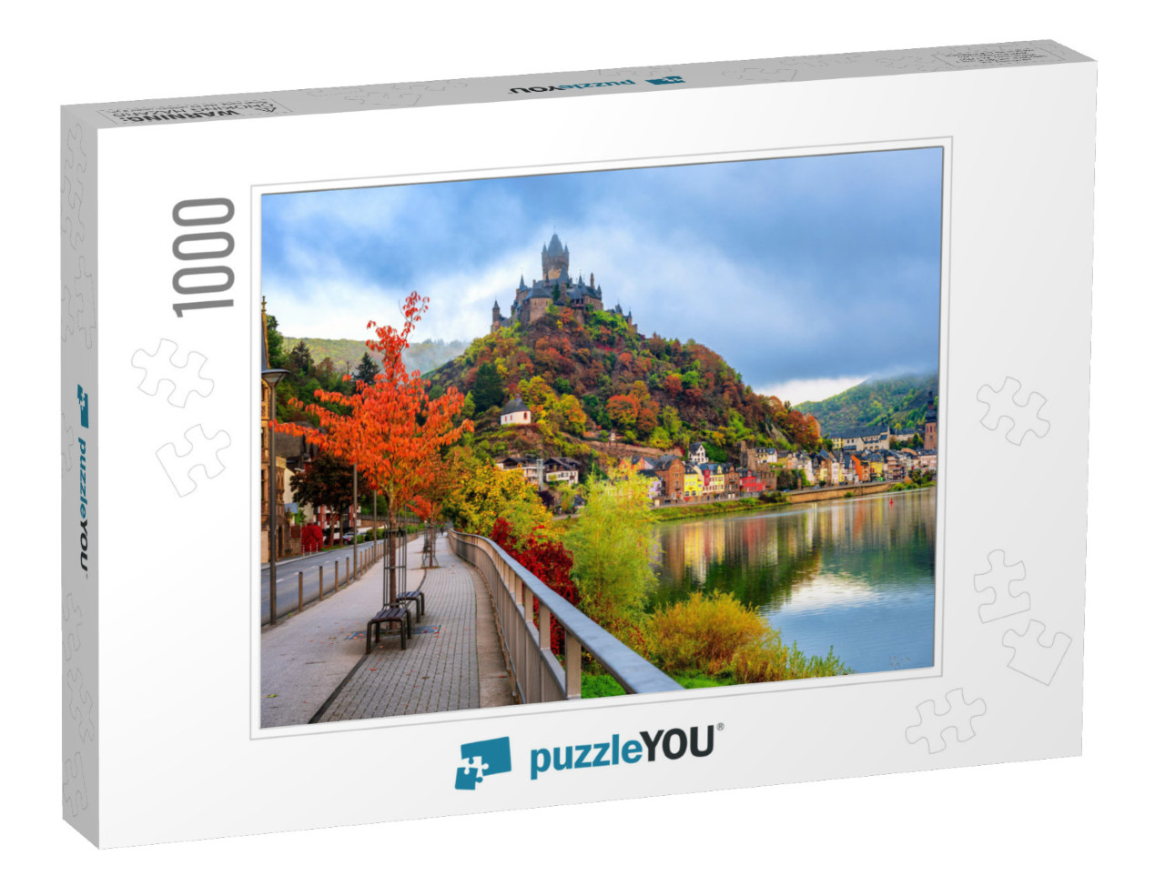 Cochem Historical Romantic Town on Moselle River Valley... Jigsaw Puzzle with 1000 pieces