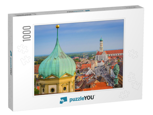 Augsburg, Germany Skyline with Cathedrals... Jigsaw Puzzle with 1000 pieces