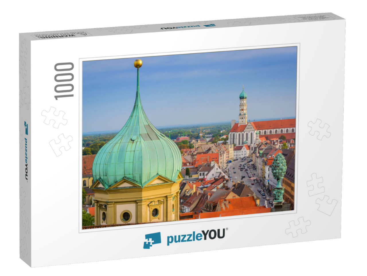 Augsburg, Germany Skyline with Cathedrals... Jigsaw Puzzle with 1000 pieces