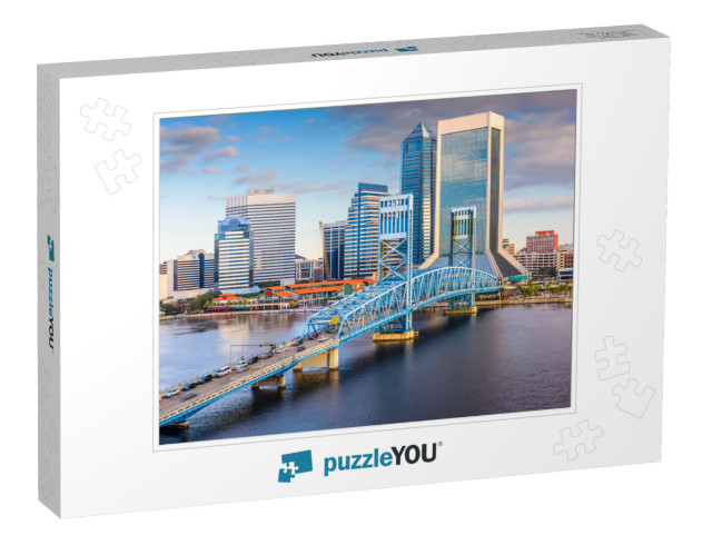 Jacksonville, Florida, USA Downtown Skyline in the Afterno... Jigsaw Puzzle