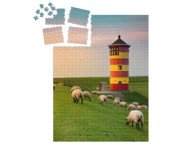 A Beautiful Lighthouse on the East Frisian Coast... | SMART SORTED® | Jigsaw Puzzle with 1000 pieces