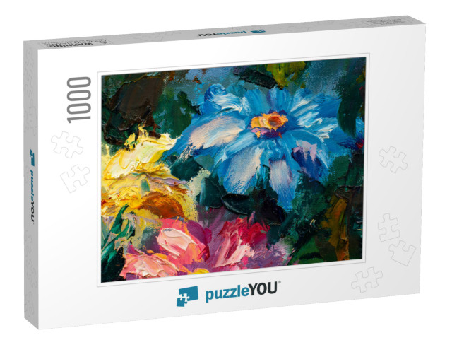 Flowers Paintings Monet Painting Claude Impressionism Pai... Jigsaw Puzzle with 1000 pieces