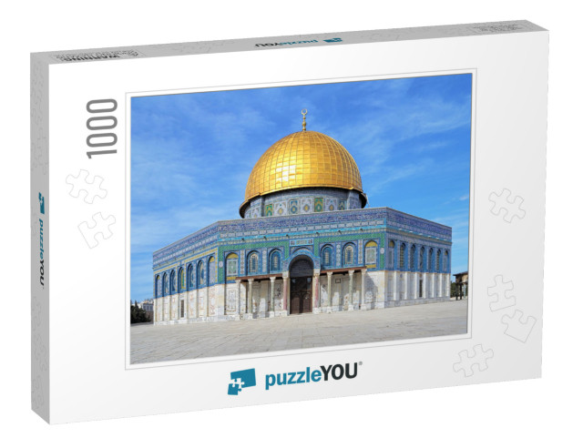 Dome of the Rock Mosque on the Temple Mount in Jerusalem... Jigsaw Puzzle with 1000 pieces