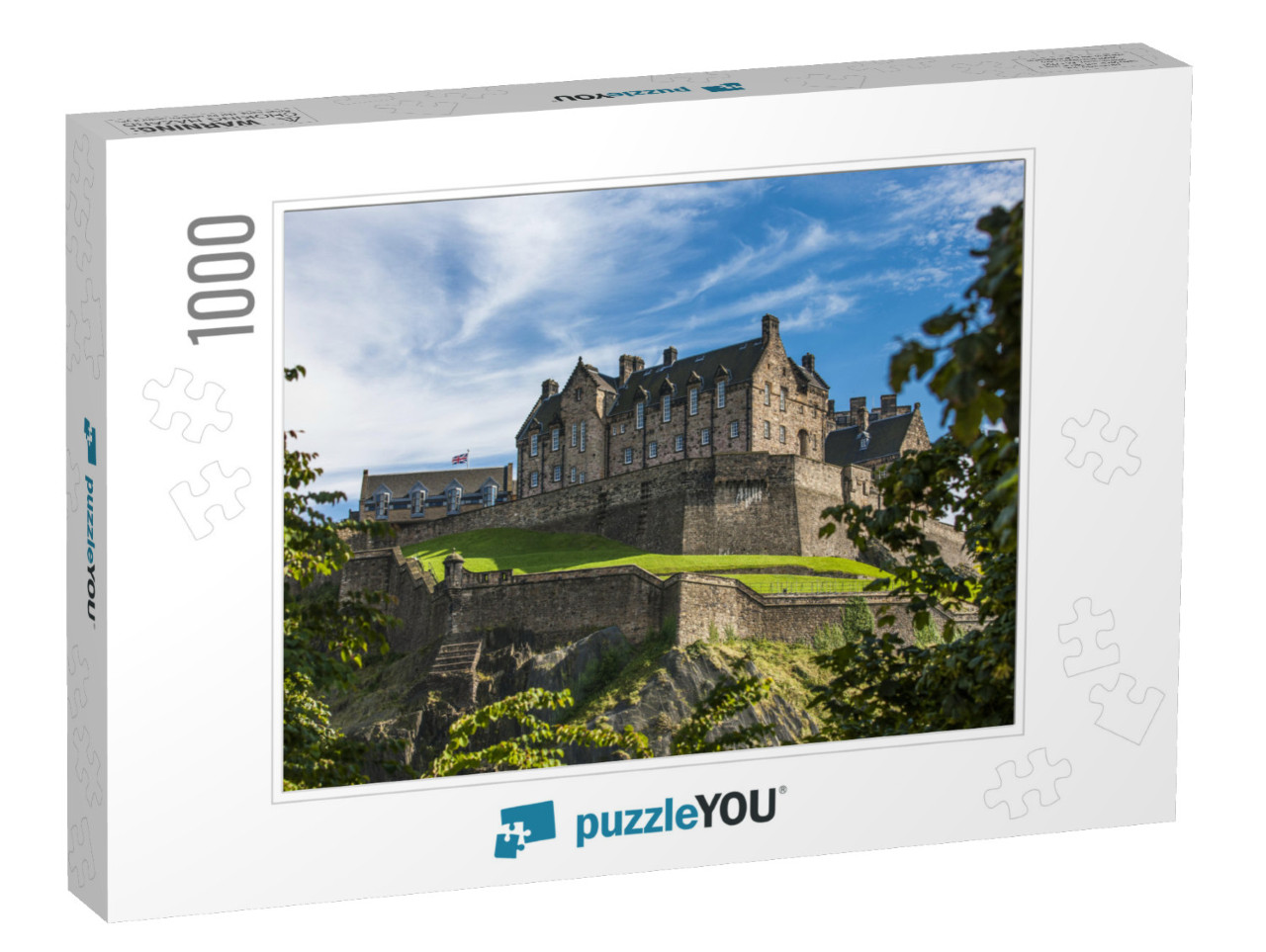 Looking Up the Hill At Edinburgh Castle. Edinburgh Castle... Jigsaw Puzzle with 1000 pieces