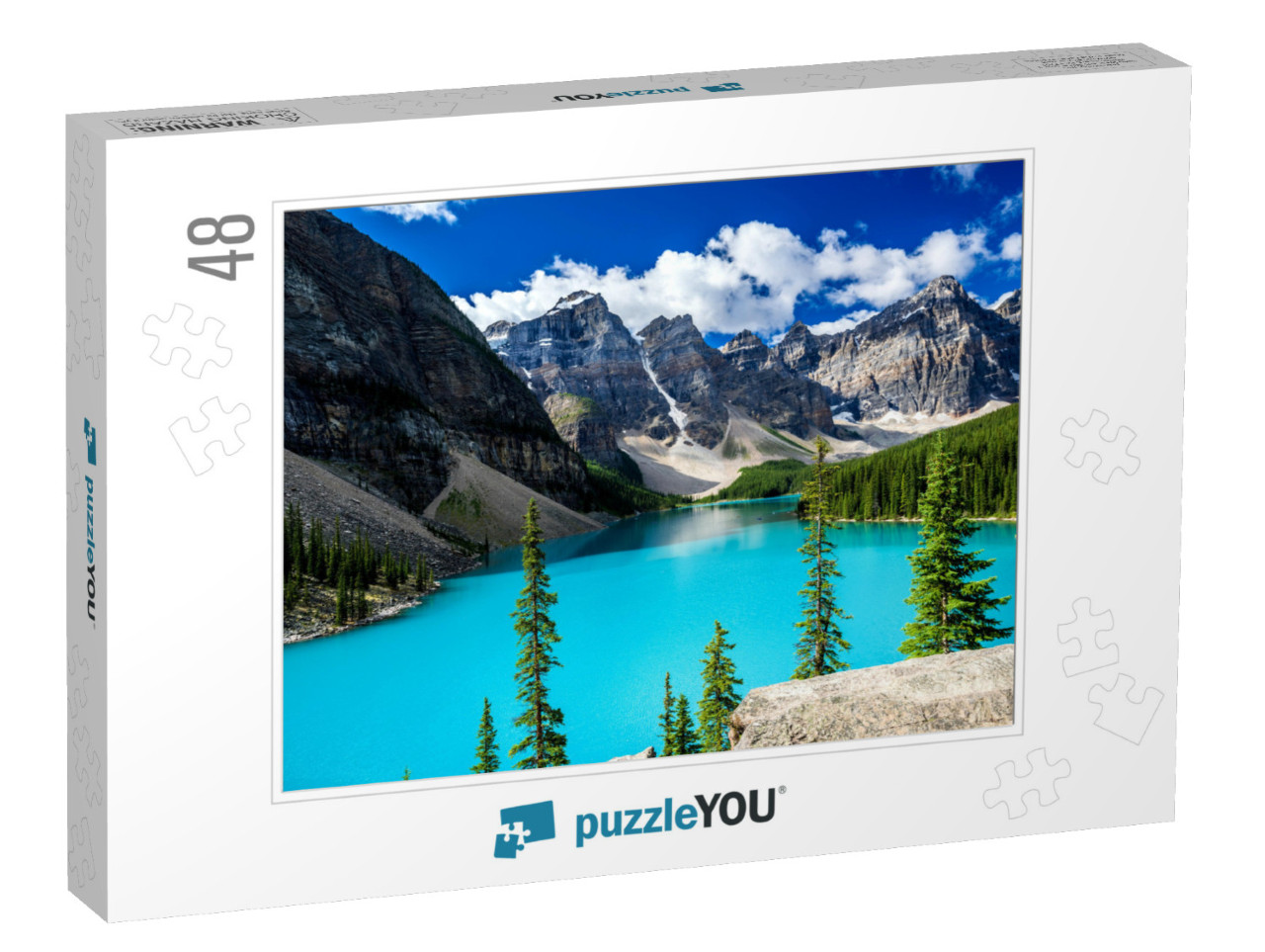 Moraine Lake in Banff National Park, Alberta, Canada... Jigsaw Puzzle with 48 pieces