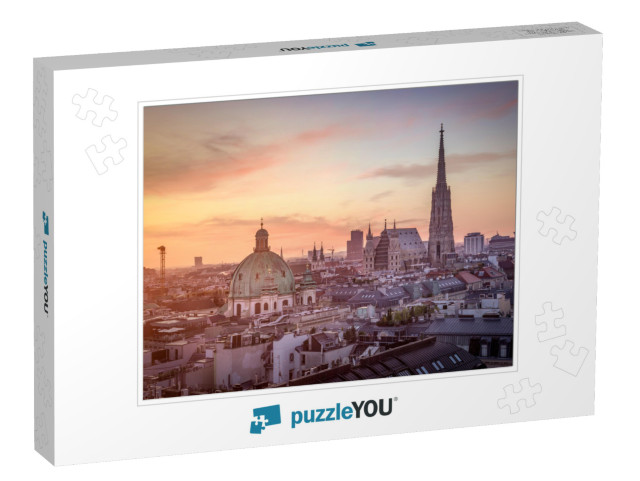 Vienna Skyline with St. Stephens Cathedral, Vienna, Austr... Jigsaw Puzzle