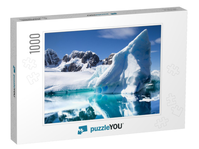 Antarctic Landscape with Icebergs in Foreground. Antarcti... Jigsaw Puzzle with 1000 pieces