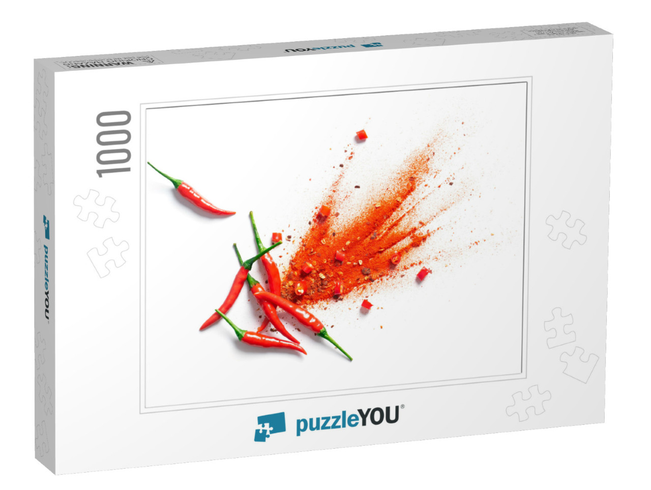 Chili, Red Pepper Flakes & Chili Powder Burst... Jigsaw Puzzle with 1000 pieces