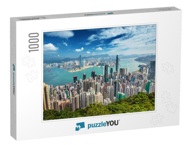 Hong Kong Skyline from the Victoria Peak, China... Jigsaw Puzzle with 1000 pieces