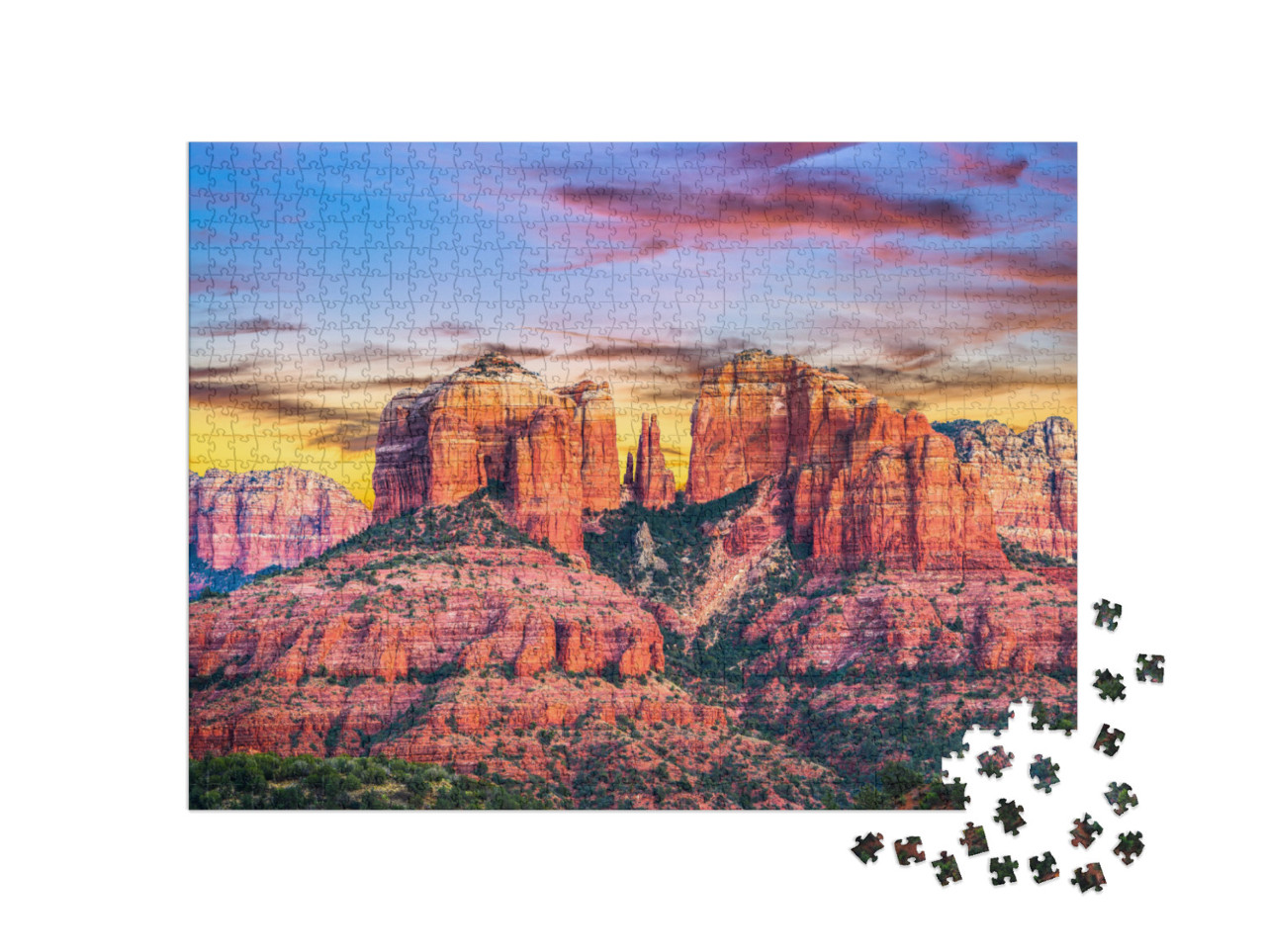 Sedona, Arizona, USA At Red Rock State Park... Jigsaw Puzzle with 1000 pieces