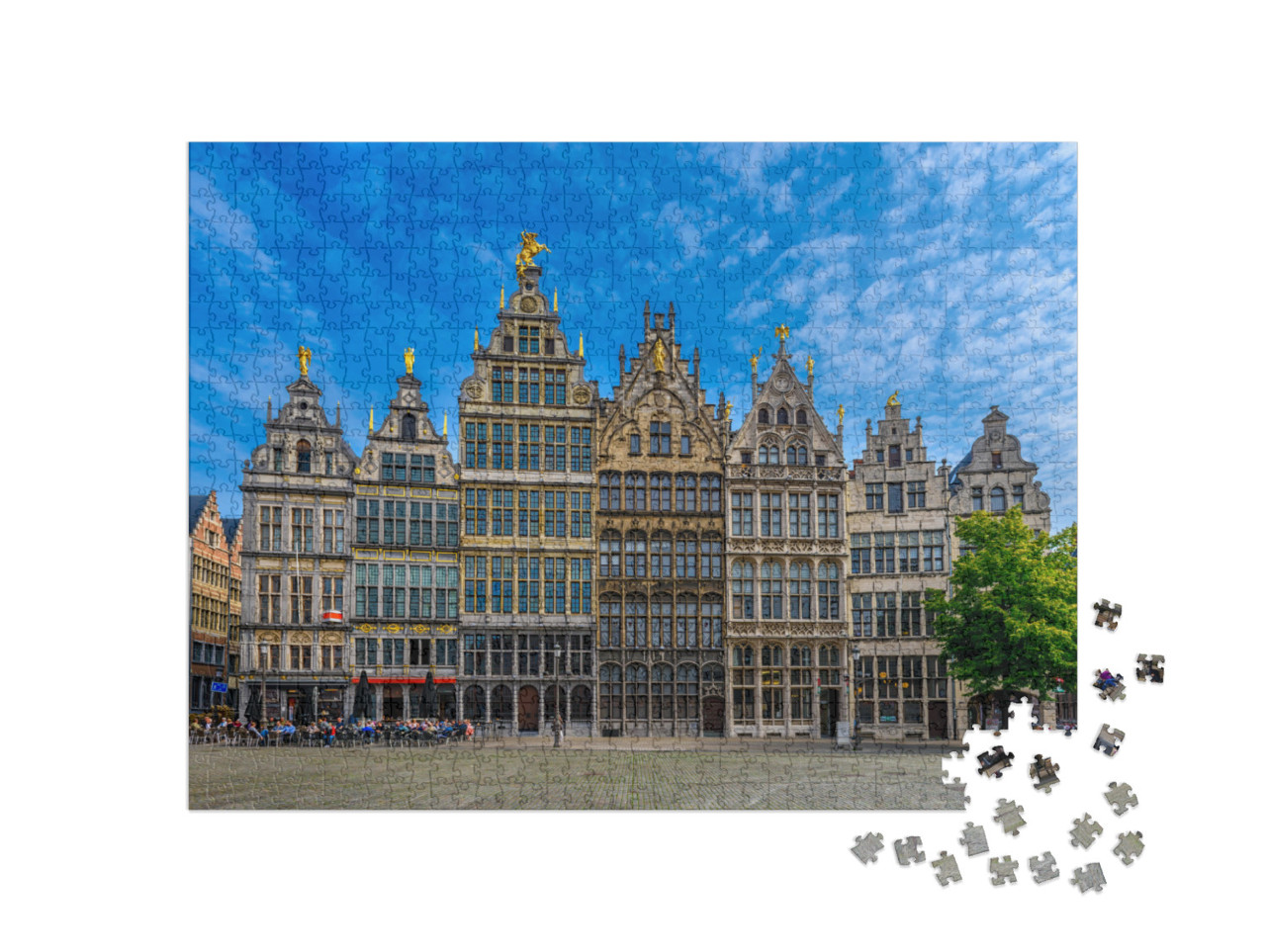 The Grote Markt Great Market Square of Antwerpen Antwerp... Jigsaw Puzzle with 1000 pieces