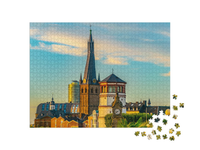 Saint Lambertus Church in Dusseldorf, Germany... Jigsaw Puzzle with 1000 pieces