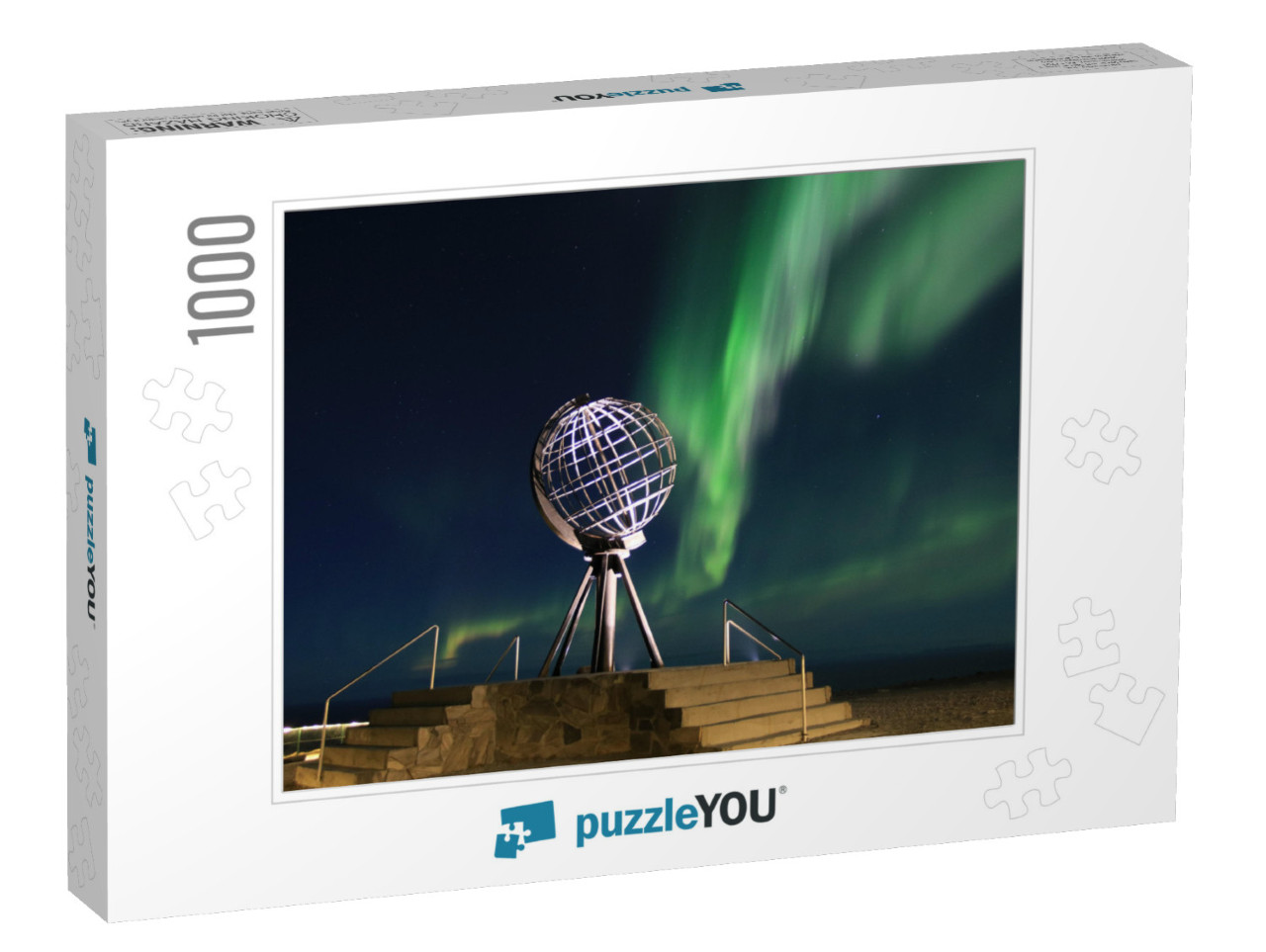 Northern Lights At North Cape... Jigsaw Puzzle with 1000 pieces