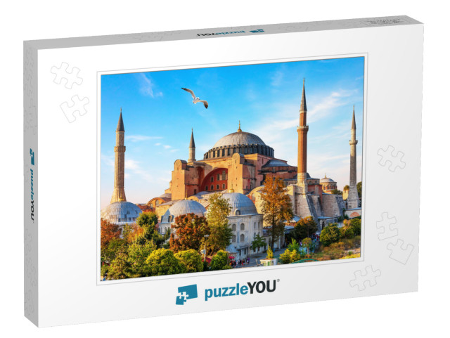 Famous Hagia Sophia Mosque in Istanbul, Turkey... Jigsaw Puzzle