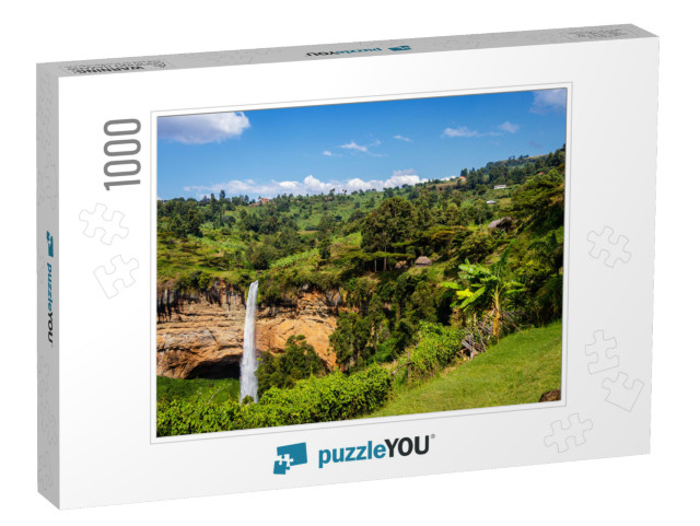 The Third Waterfall of the Famous Sipi Falls in Uganda... Jigsaw Puzzle with 1000 pieces