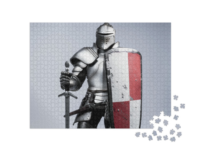 Knight with Sword & Shield... Jigsaw Puzzle with 1000 pieces