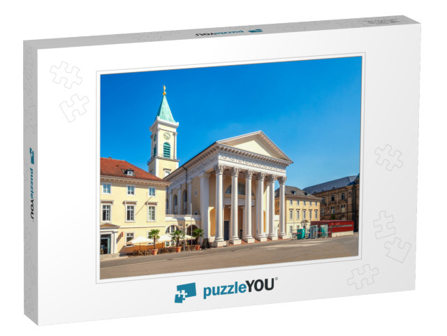 City Church in Karlsruhe, Market Square, in Germany... Jigsaw Puzzle