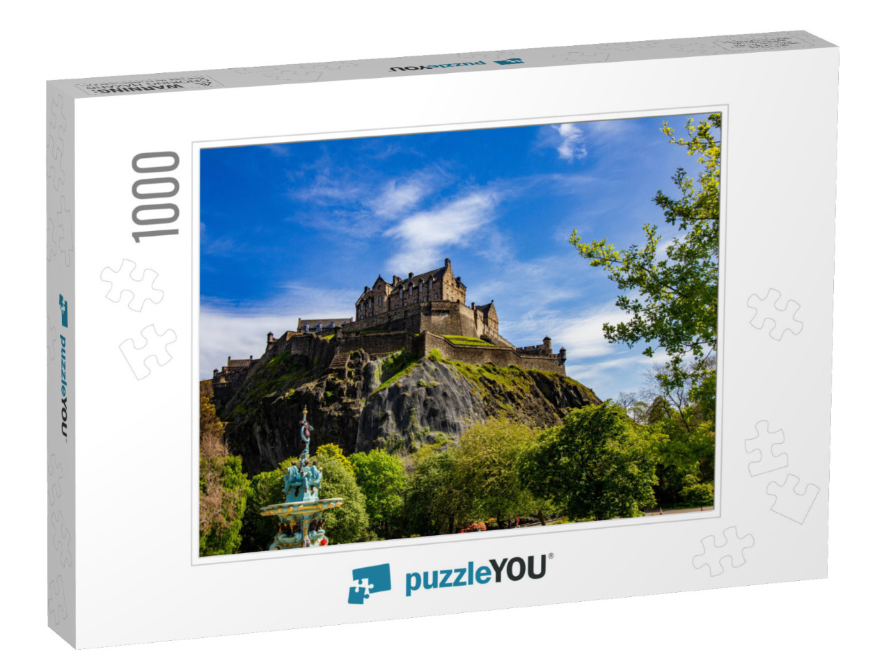 Edinburgh Castle on a Sunny Summer Day... Jigsaw Puzzle with 1000 pieces