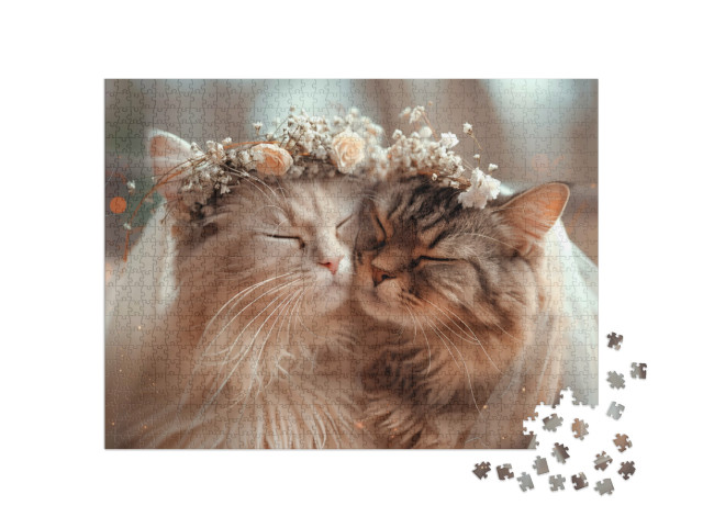 Cat Love Forever Jigsaw Puzzle with 1000 pieces