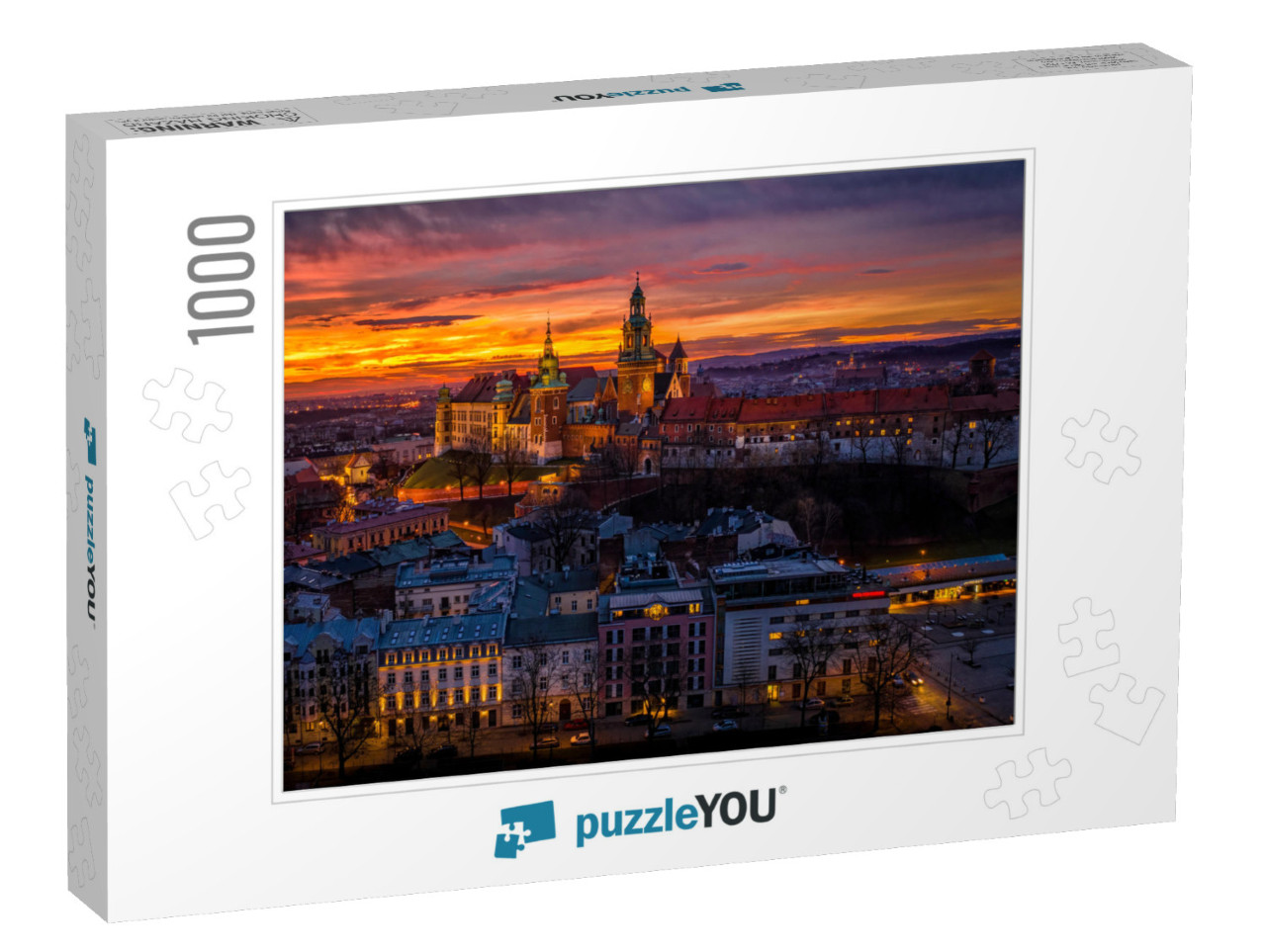 Wawel Castle At Dawn, Cracow, Poland... Jigsaw Puzzle with 1000 pieces