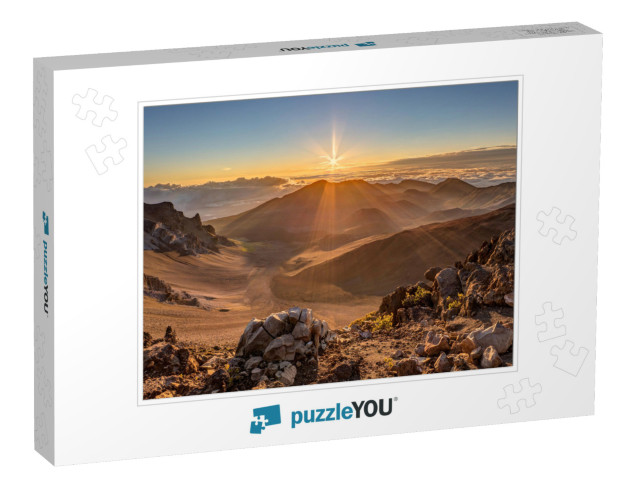 Haleakala Volcano At Sunrise on the Island of Maui, Hawai... Jigsaw Puzzle