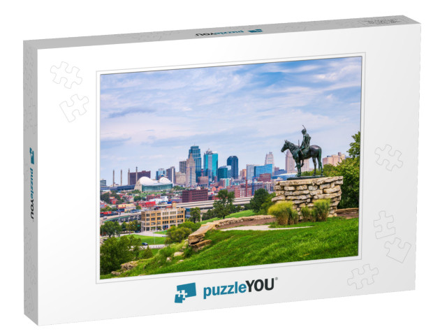 Kansas City, Missouri, USA Downtown Skyline... Jigsaw Puzzle