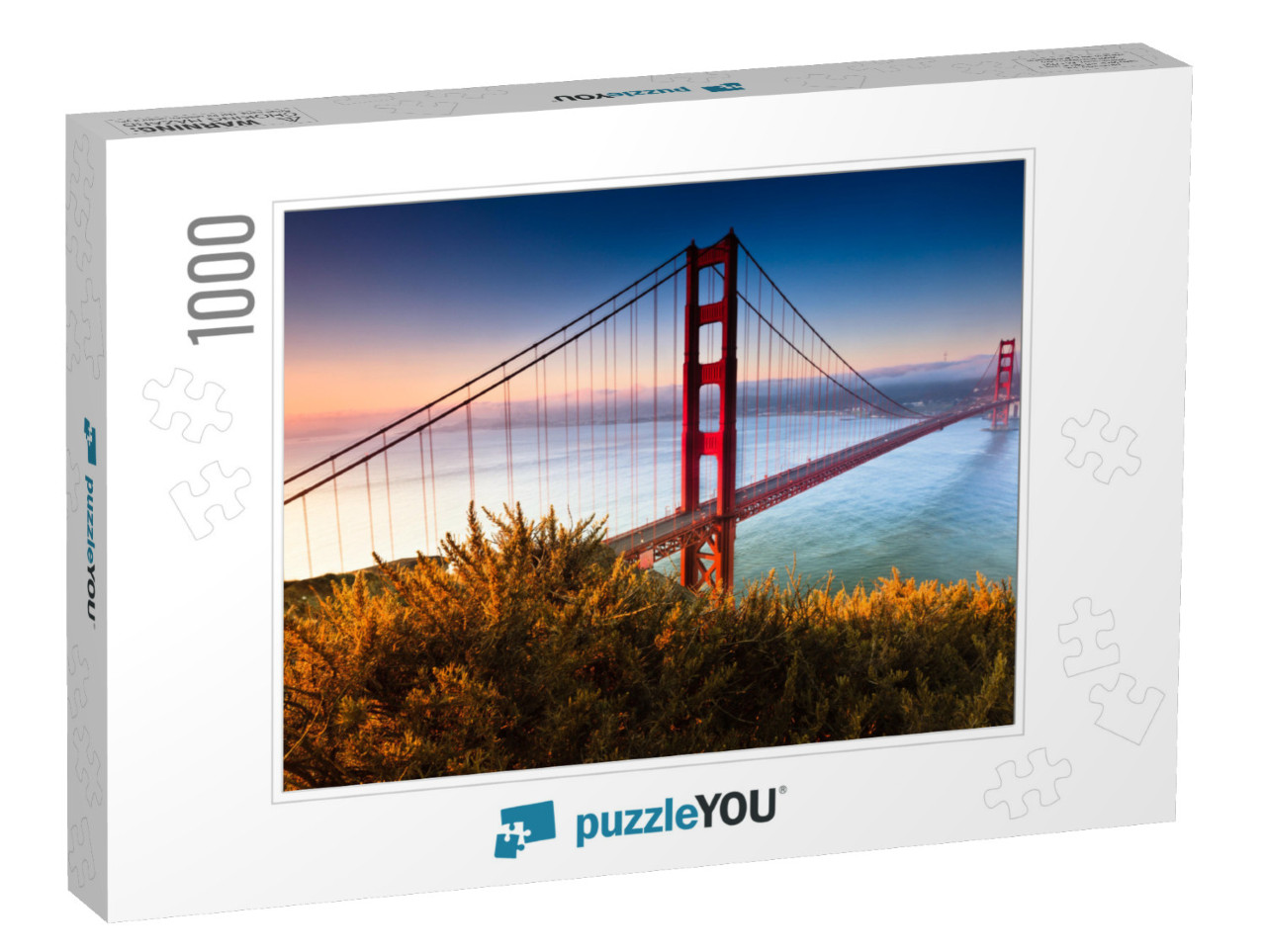 The Golden Gate Bridge of San Francisco, California Basks... Jigsaw Puzzle with 1000 pieces