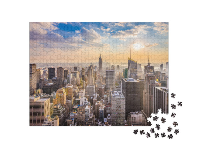 New York, New York, USA Skyline... Jigsaw Puzzle with 1000 pieces