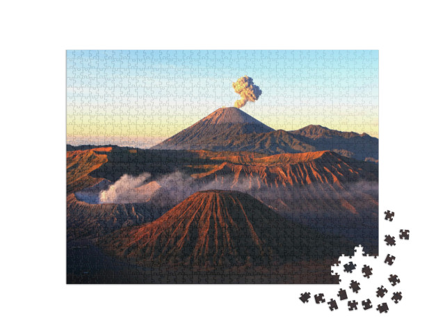 Volcanoes of Bromo National Park, Java, Indonesia. the Se... Jigsaw Puzzle with 1000 pieces