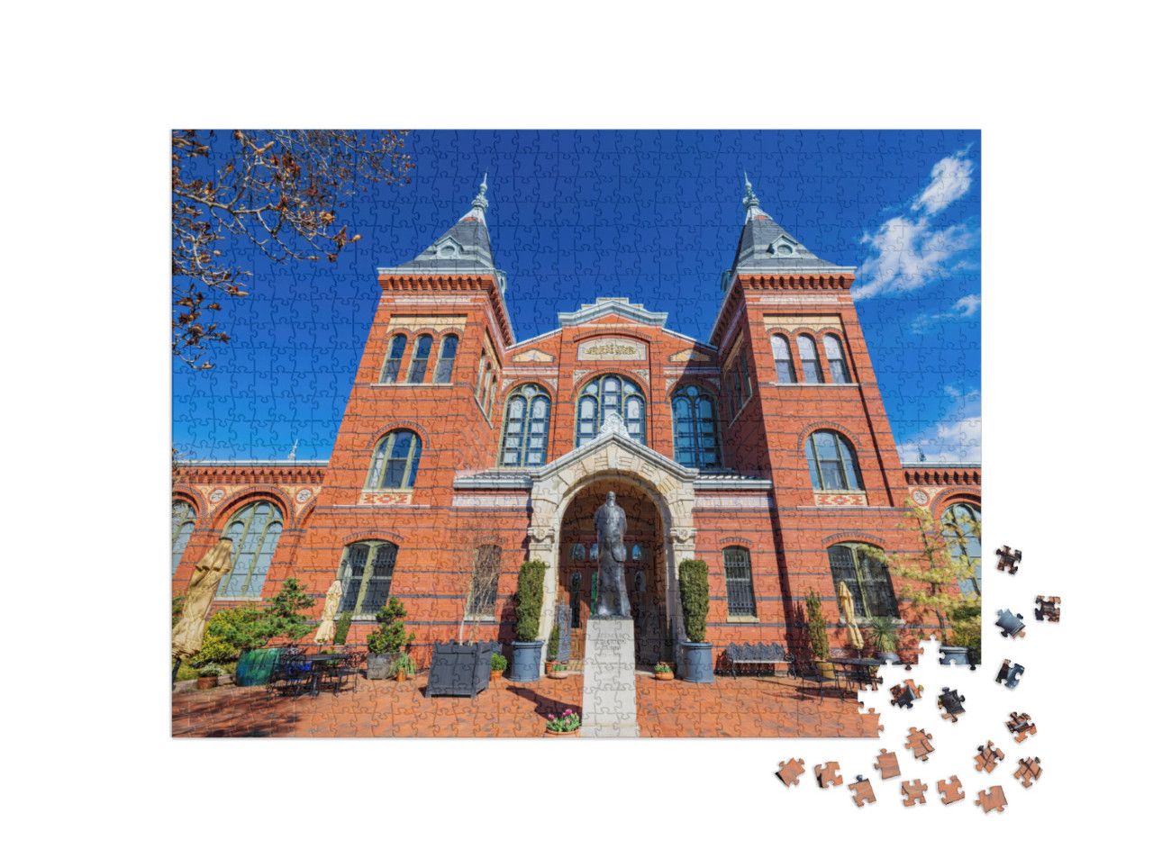 Sunny View of the Smithsonian Arts Industries Building At... Jigsaw Puzzle with 1000 pieces