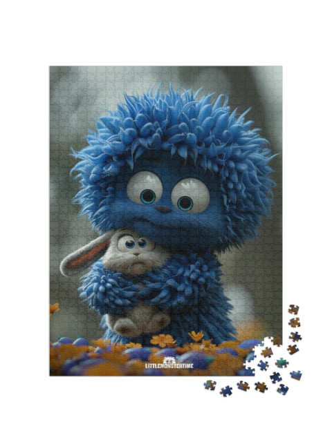 LITTLEMONSTERTIME: Snuggles Jigsaw Puzzle with 1000 pieces